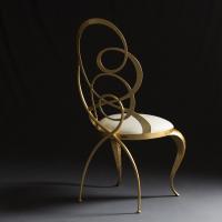 Ghirigori chair with design seat-back
