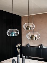 Coimbra glass pendant lamp in different colours