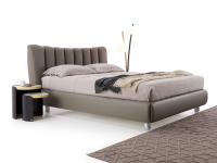 Amdanda double bed with Lord leather upholstery