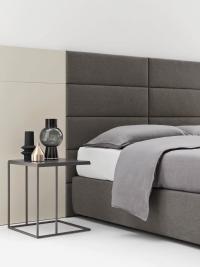 Freeport double bed with bespoke headboard, available also in a large single model