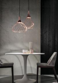 Mongolfier Luxurious Metal Cage Pendant Lamp in Small and Medium Sizes