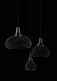 Mongolfier Luxurious Metal Cage Pendant Lamp with black nickel finish