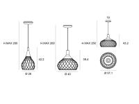 Mongolfier lamps - models and measurements