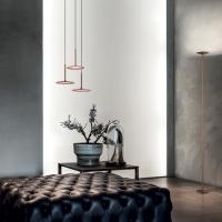Poe modern metal pendant lamp for kitchen or living room with coordinated floor lamp