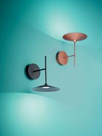 Poe wall lights in black and copper metal