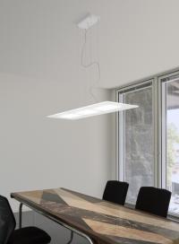 Dublight pendant light for an office or conference table