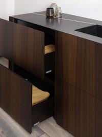 Bathroom vanity with high drawers for the the maximum load