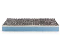 ViscoTech mattress in thermoregulating viscoelastic memory foam with underlying layer of Soft or Firm flexible foam with 9 bearing zones