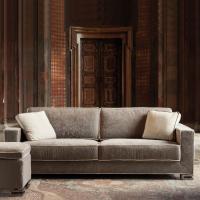Garrison by Milano Bedding sofa bed in the model with cover "tense" and profiles in contrast