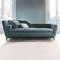 Jeremie is a design sofa bed by Milano Bedding with the unique shaped backrest that recalls a chaise longue