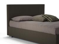 Smooth 10cm-deep headboard and Squared smooth bed frame