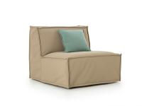 Jordan futon armchair in fabric removable cover