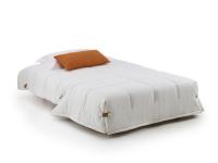 Derby futon bed open in the version with large single mattress