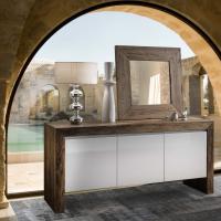 Rialto modern sideboard with wooden frame and lacquered doors