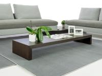 Alma wooden low bench is perfect as an extra surface in the sitting area