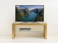Alma wooden minimalist TV stand in gold