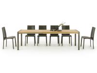 Gary dining table 160x80 cm long, extended to 260 cm