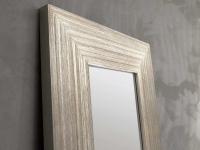 Detail of the frame cm 15 in carved larch coated silver leaf