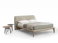 Iowa bed with wooden bed frame and matching legs