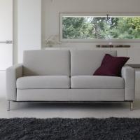 Gelsomino is a sofa bed with high feet apt both for contemporary and classic livings. 
