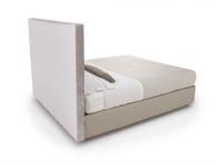 Olivier bed with fully upholstered headboard back for central room positioning