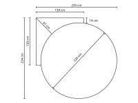 Wheel round bed - measurements