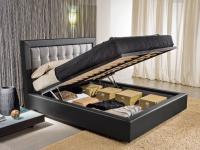 Arabesque tufted bed with storage box and simple lift up mechanism