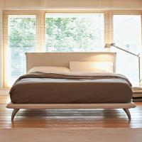 Renoir is a minimal design upholstered bed 
