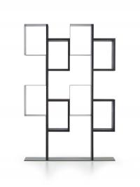 Briony bookcase in 126 cm width with 8 compartments