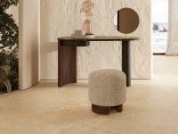 Aralia stool ottoman cm 45 x 40 with soft rounded shapes