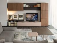 Customised sectional wall unit to the centimeter with Plan TV compartment