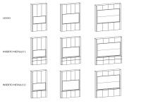 Lounge wall system - Types of front panels