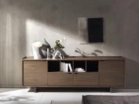Storm elegant living room sideboard made of Canaletto walnut