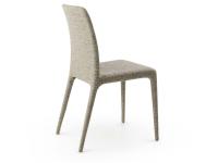 Delma chair entirely upholstered in Mademoiselle fabric