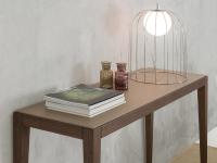 Damon console table with concrete resin top