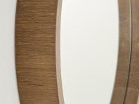 Hopes mirror in Canaletto walnut painted ashwood - close shot