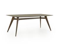 Benjamin table in the rectangular version 200x110 cm with barrel shaped top