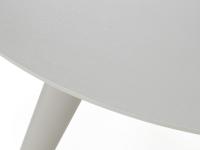 Detail of the open pore matt lacquered top in 7030 Stone Grey