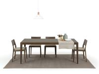 Damon dark ash dining table painted in Tobacco