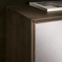 Detail of Genius wooden buffet sideboard with Cimento resin doors