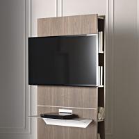 Tour's modern design with hiding cable management system and lateral vertical bookcase