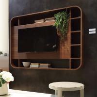 Vanity wooden TV stand with bookcase - available in several finishes