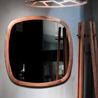 Vegas modern wooden mirror with square frame