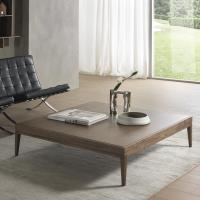 Claus wooden coffee table with wooden top