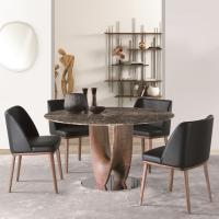 Arex classic sculptural base living room table