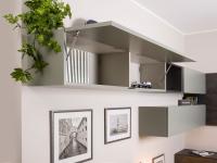  Plan wall unit with flap door, available in different sizes and finishes to compose a customised wall unit