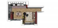 Living/Sitting Room 3D Design Project - plan