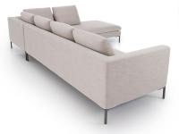 A view of the Antigua sofa with peninsula from the back