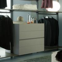 Byron chest of drawers for walk-in closet with rods (chest of drawers model not available)