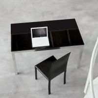 Dern console table in the model with n.1 extension in grey melamine or matt lacquer